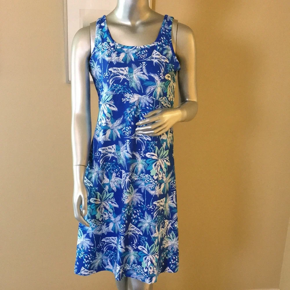 COLUMBIA | Women's PFG Freezer Dress Swordfish Palm Print - Picture 2 of 12
